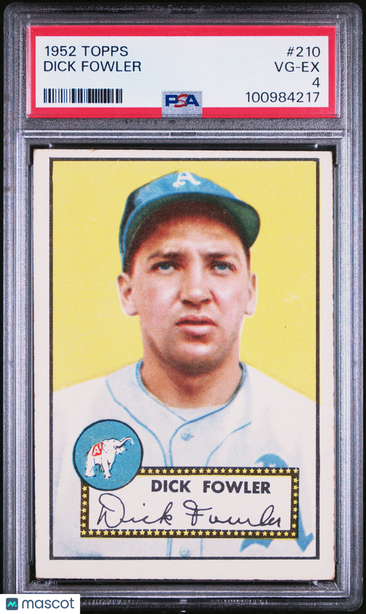 1952 Topps Dick Fowler #210 PSA 4