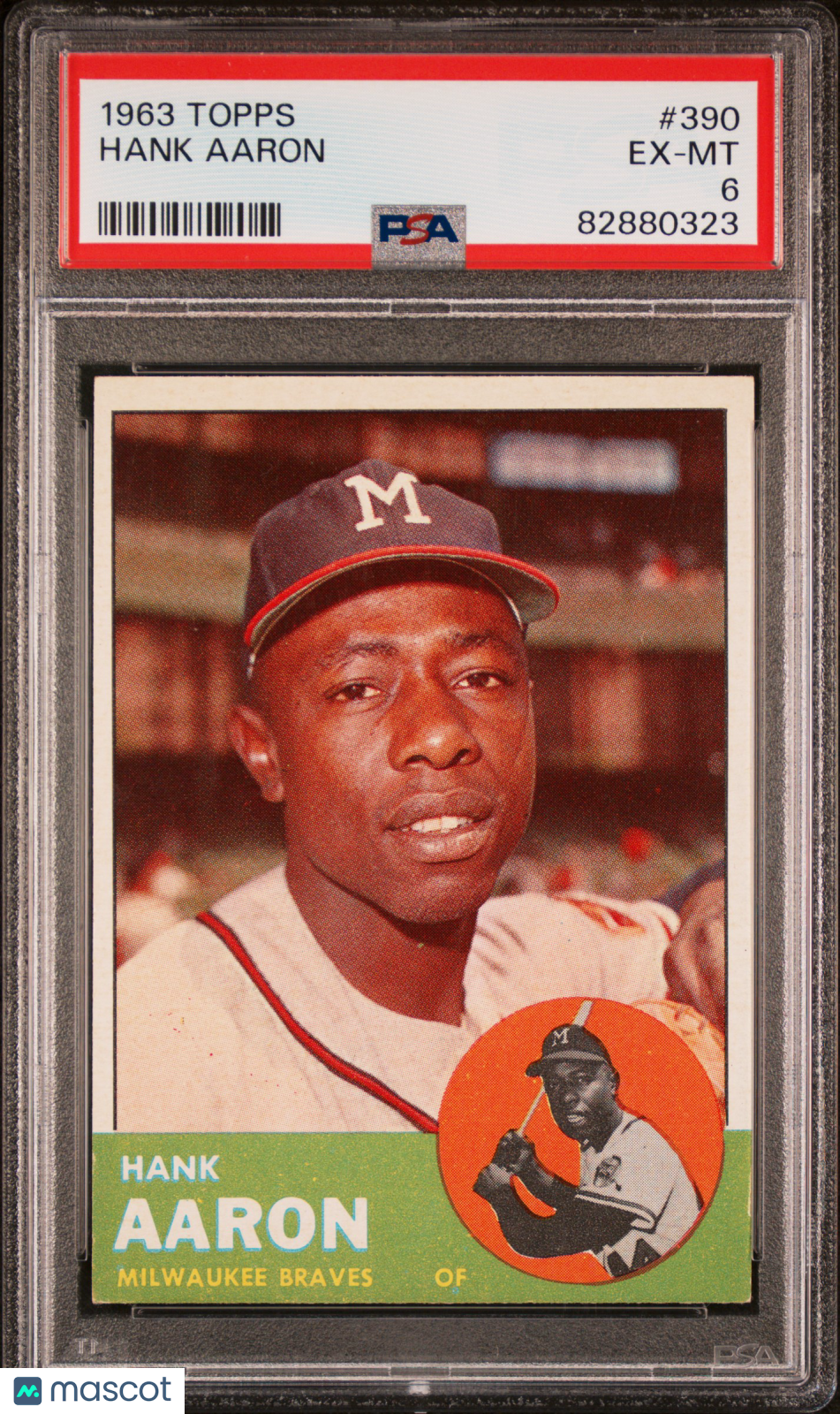 1963 Topps Hank Aaron #390 PSA 6