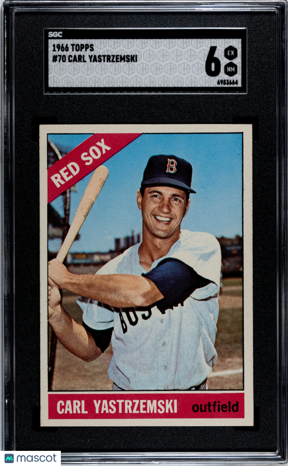 1966 Topps Carl Yastrzemski #70 SGC 6