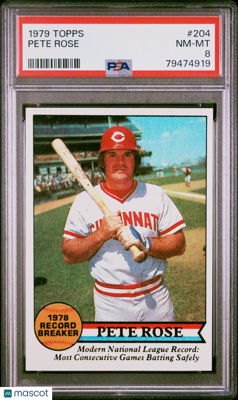 1979 Topps Pete Rose #204 PSA 8