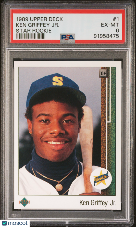 1989 Upper Deck Ken Griffey JR. #1 Star Rookie PSA 6