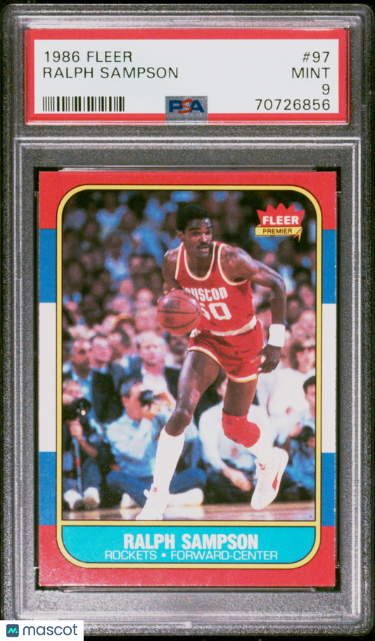 1986 Fleer Ralph Sampson #97 PSA 9