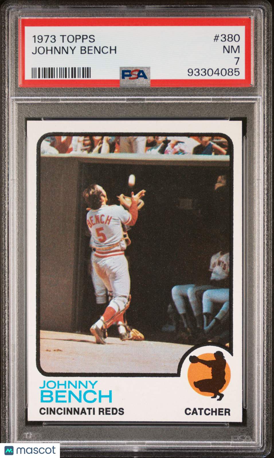 1973 Topps Johnny Bench #380 PSA 7