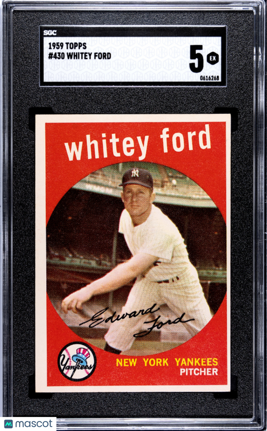 1959 Topps Whitey Ford #430 SGC 5