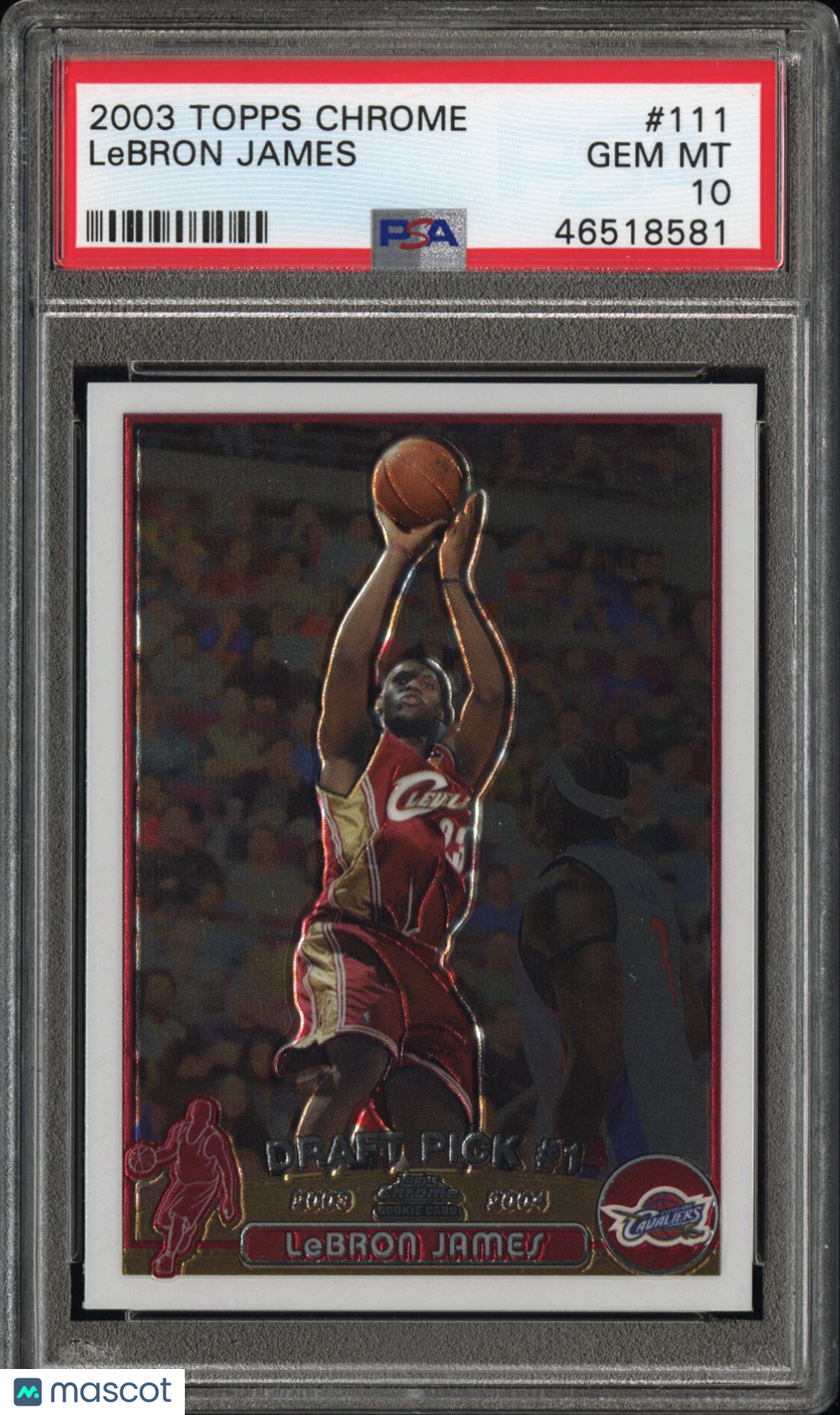 2003 Topps Chrome LeBron James #111 PSA 10