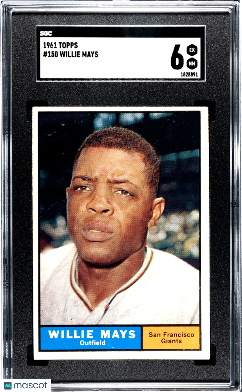 1961 Topps Willie Mays #150 SGC 6