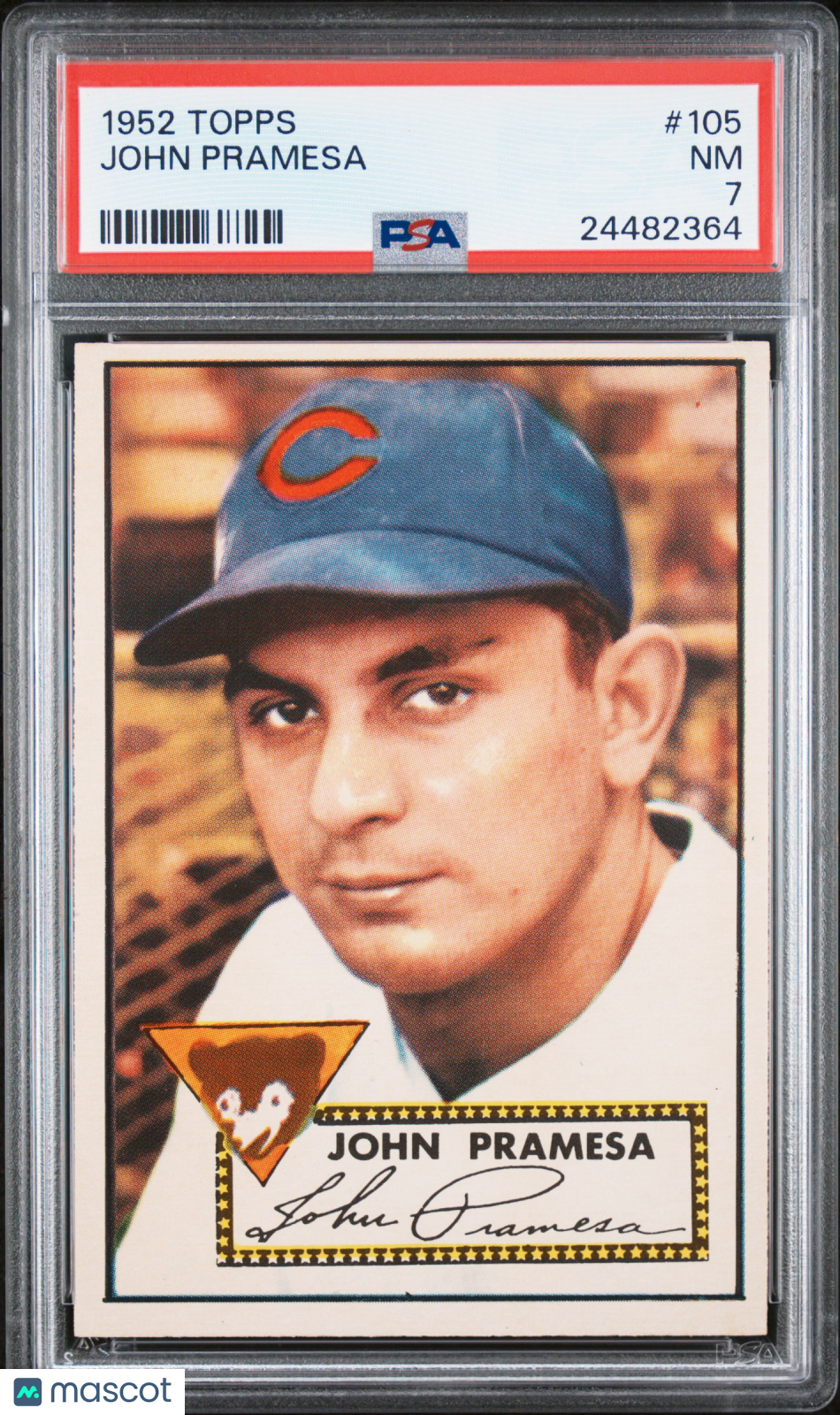1952 Topps John Pramesa #105 PSA 7