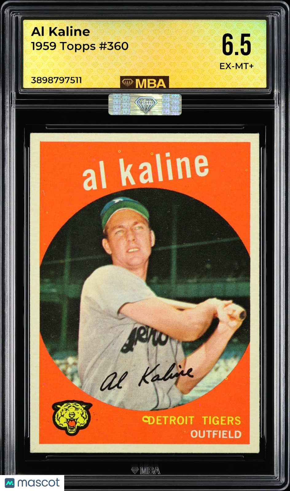 1959 Topps Al Kaline #360 MBA 6.5 MBA Silver