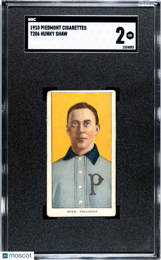 1910 Piedmont Cigarettes (T206) Hunky Shaw SGC 2