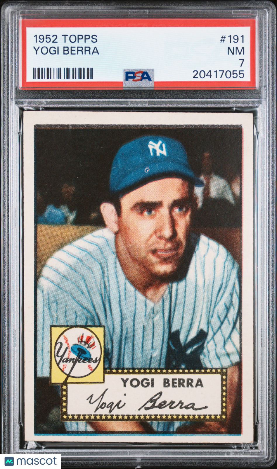1952 Topps Yogi Berra #191 PSA 7