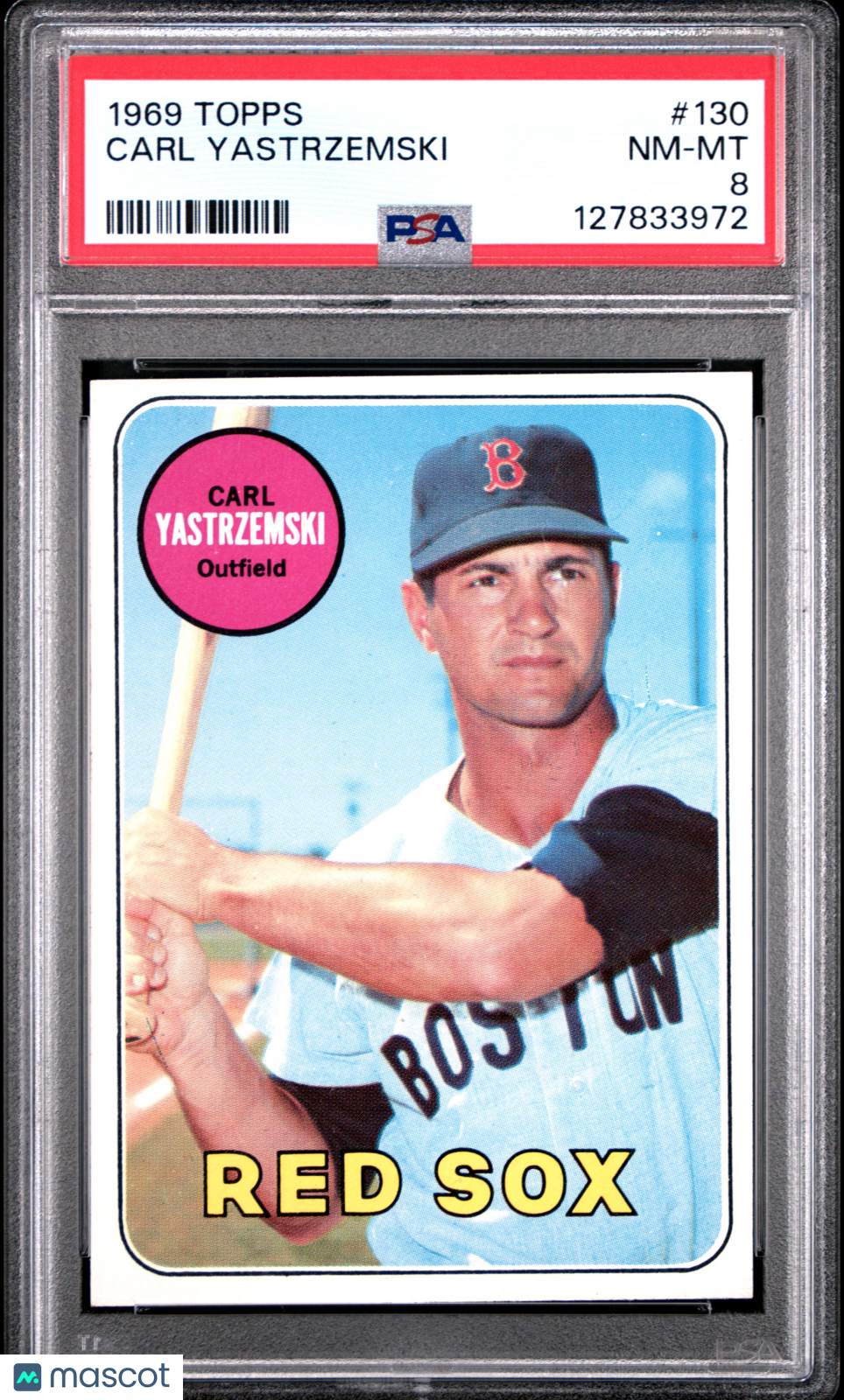 1969 Topps Carl Yastrzemski #130 PSA 8