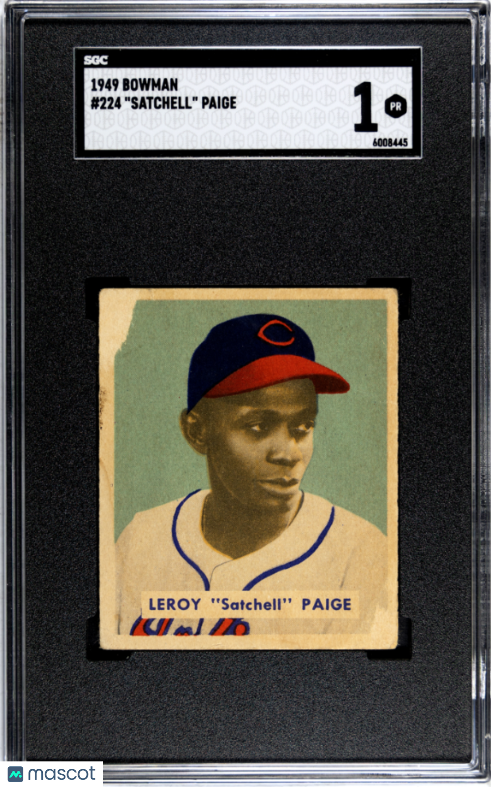 1949 Bowman Satchell Paige #224 SGC 1