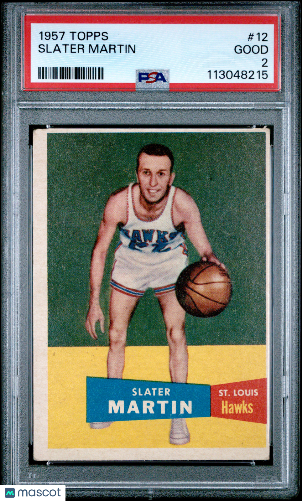 1957 Topps Slater Martin #12 PSA 2