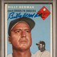 1954 Topps Billy Herman #86 PSA 5 Auto 10
