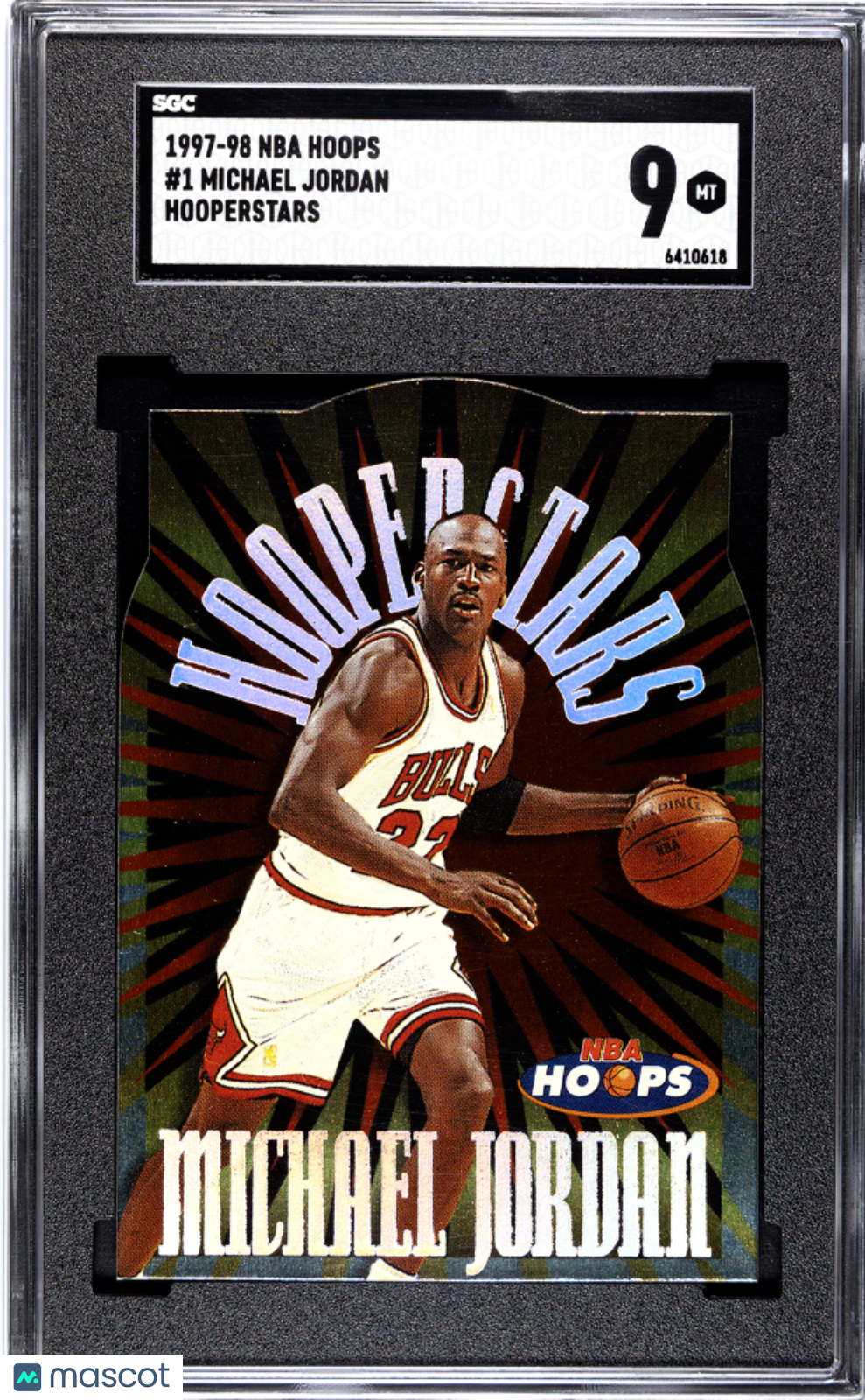 1997 Nba Hoops Michael Jordan #1 Hooperstars SGC 9