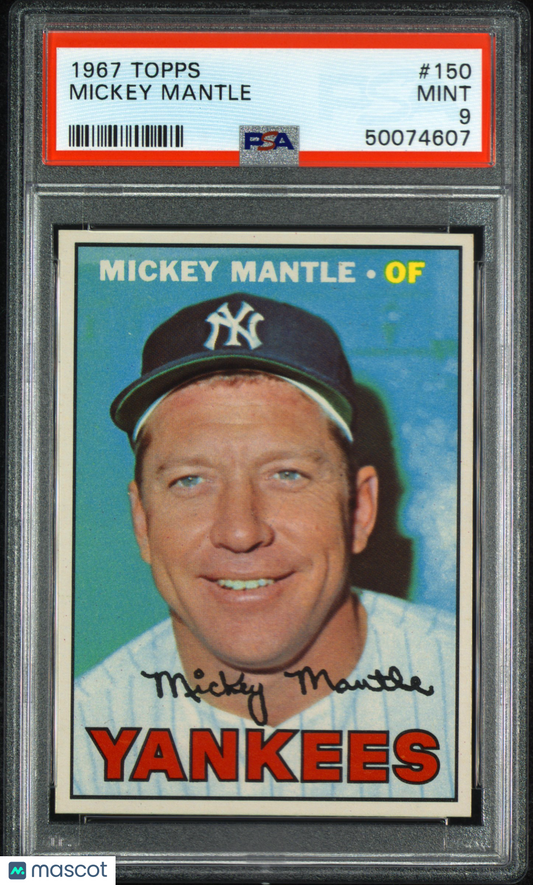 1967 Topps Mickey Mantle #150 PSA 9