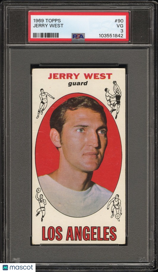 1969 Topps Jerry West #90 PSA 3