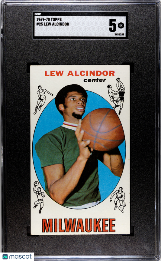 1969 Topps Lew Alcindor #25 SGC 5