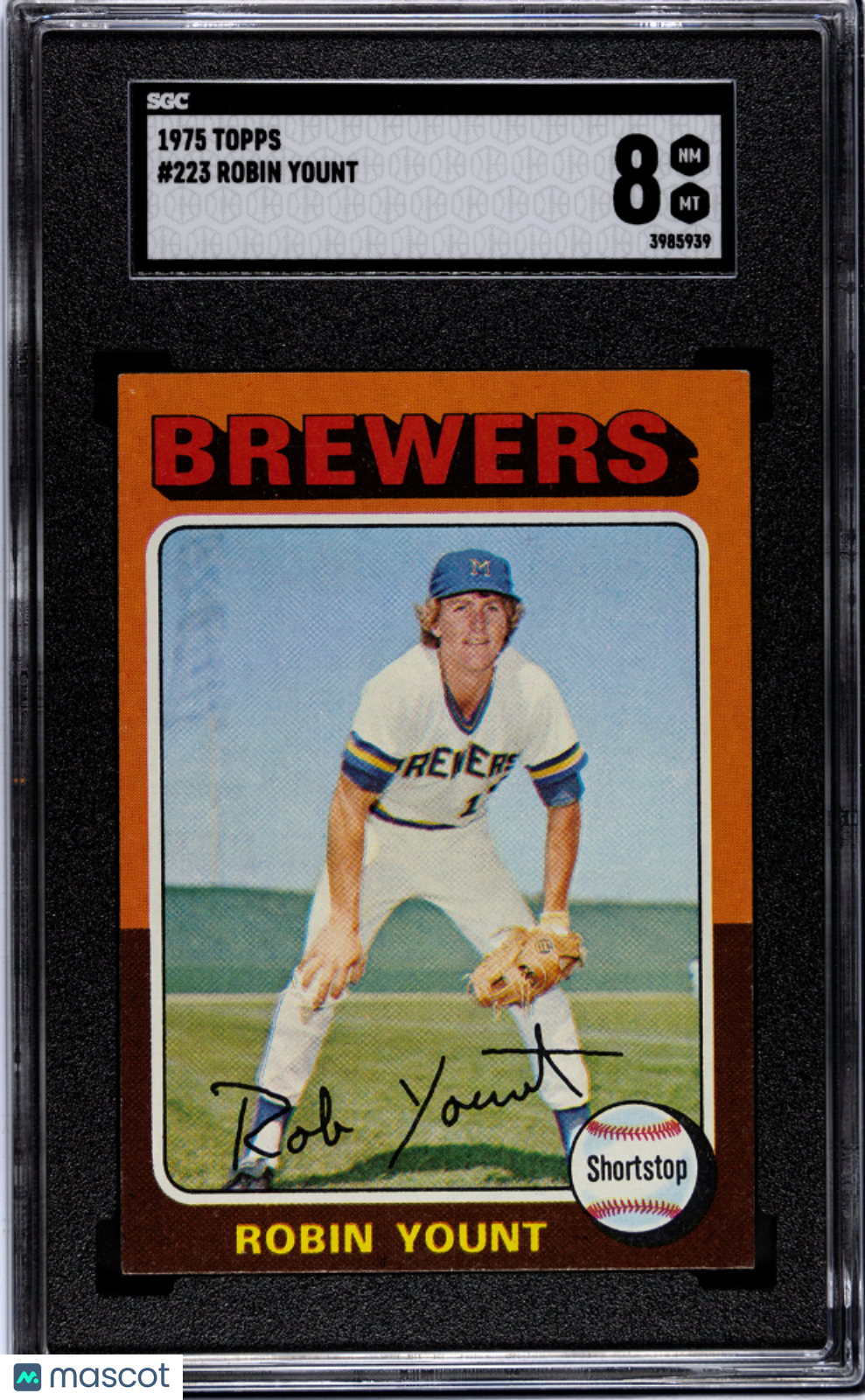 1975 Topps Robin Yount #223 SGC 8