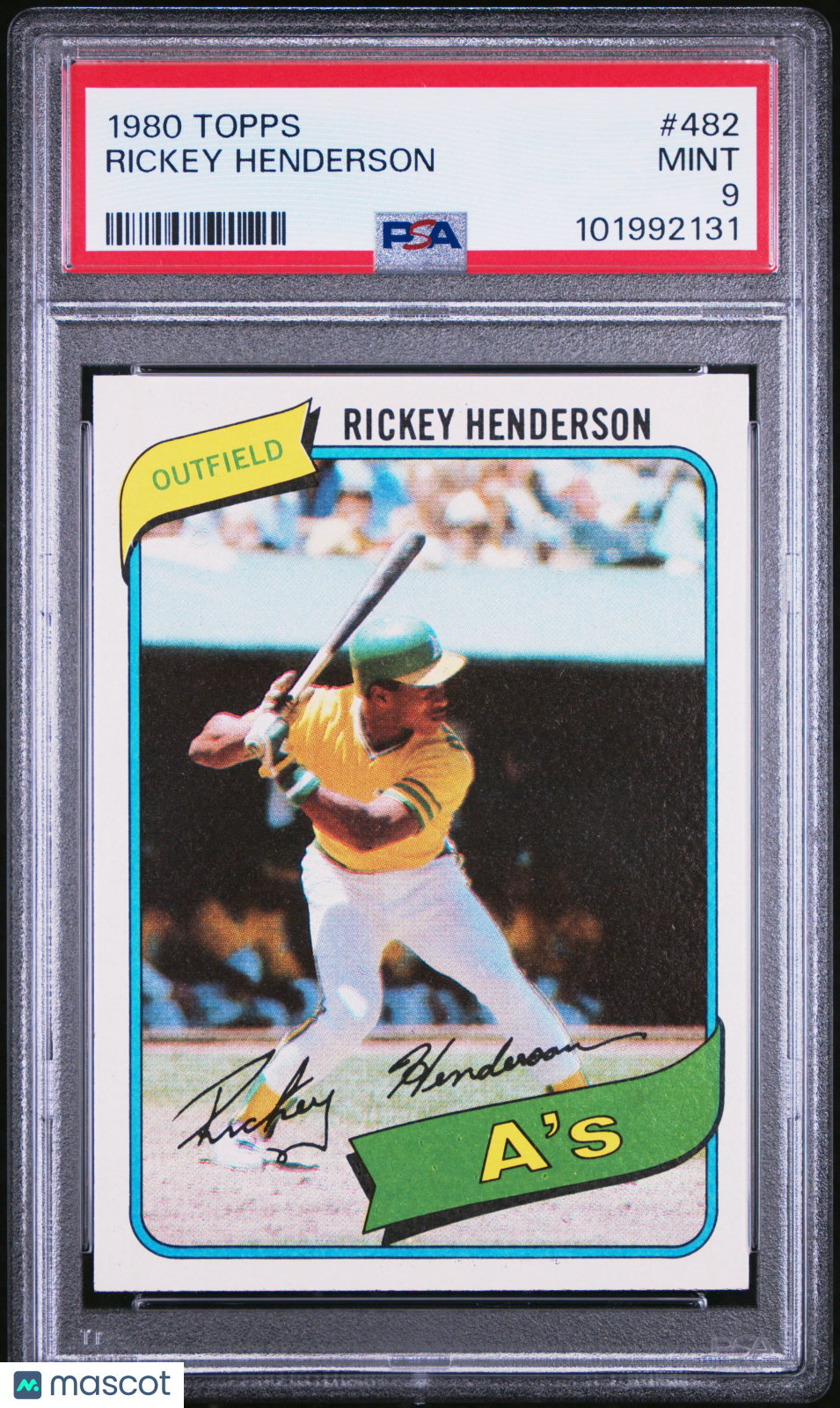 1980 Topps Rickey Henderson #482 PSA 9