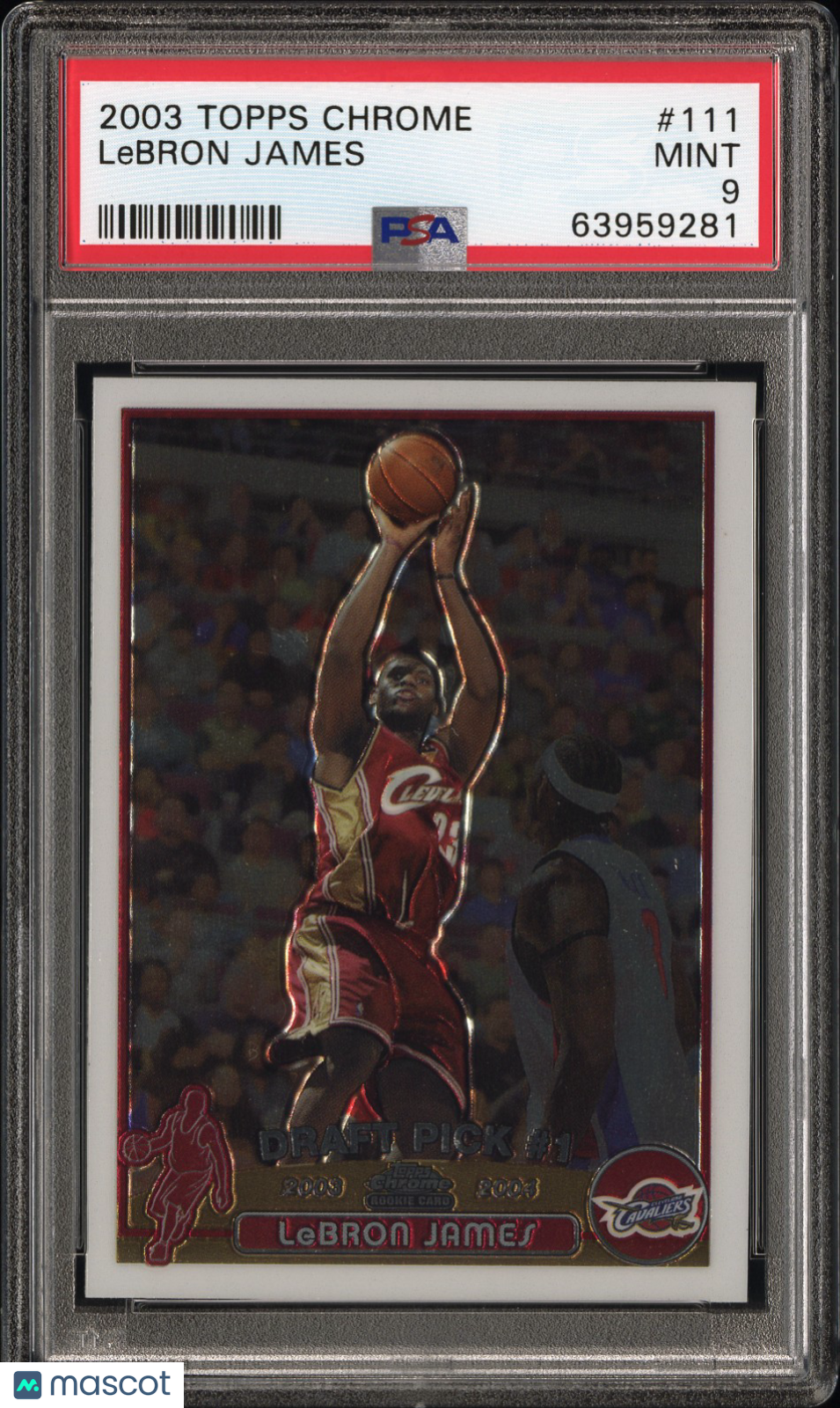 2003 Topps Chrome LeBron James #111 PSA 9