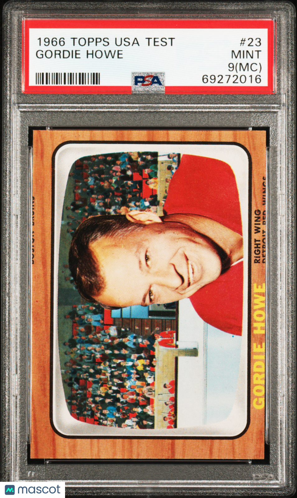 1966 Topps Usa Test Gordie Howe #23 MC PSA 9