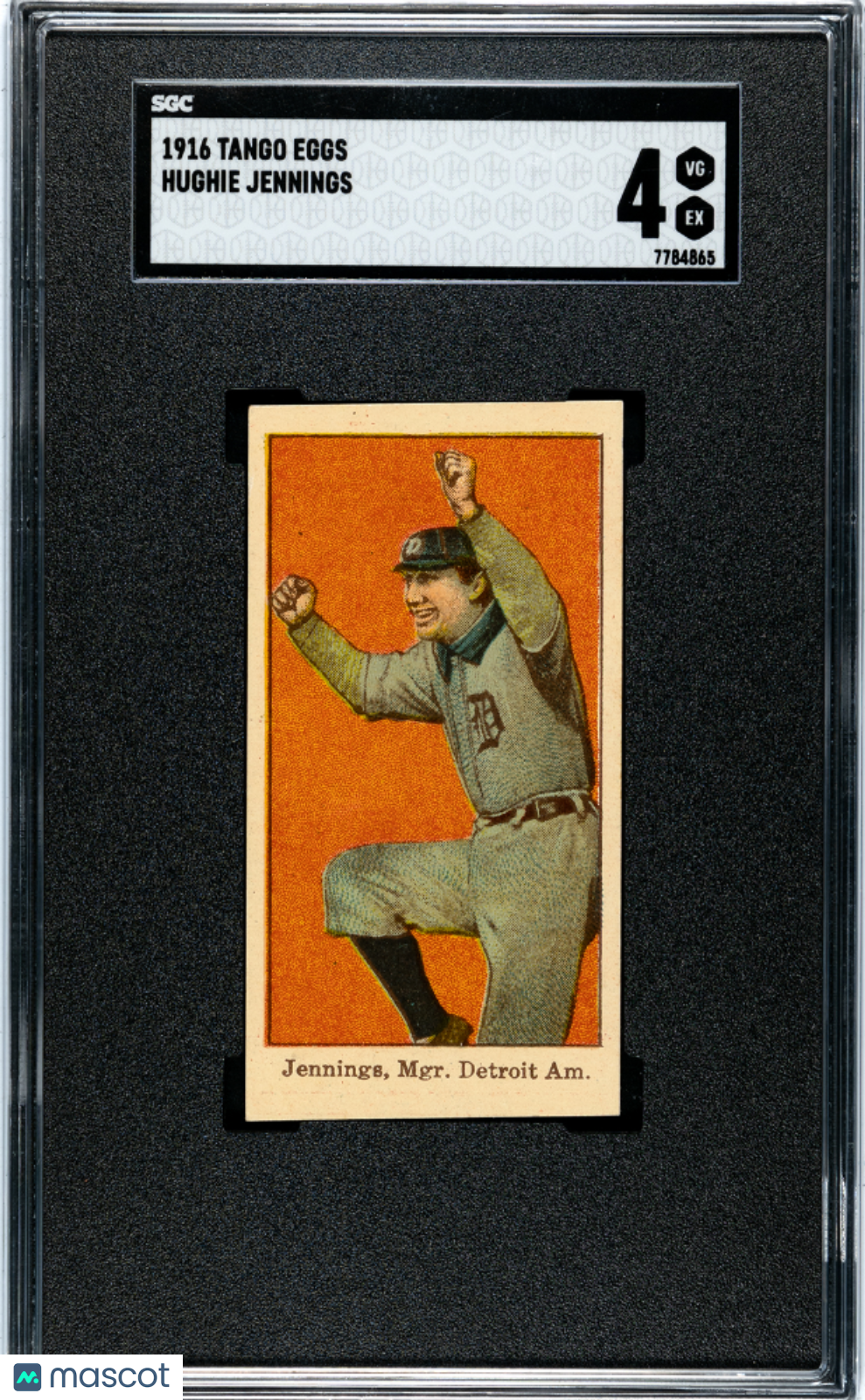 1916 Tango Eggs Hughie Jennings SGC 4