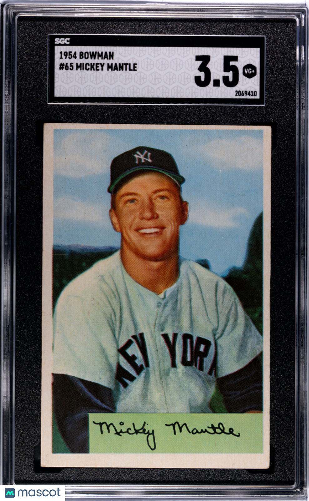 1954 Bowman Mickey Mantle #65 SGC 3.5