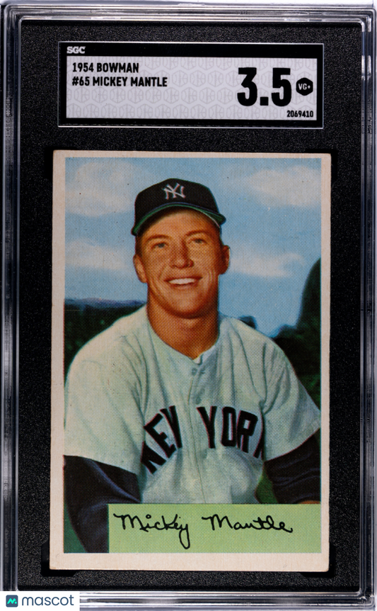 1954 Bowman Mickey Mantle #65 SGC 3.5