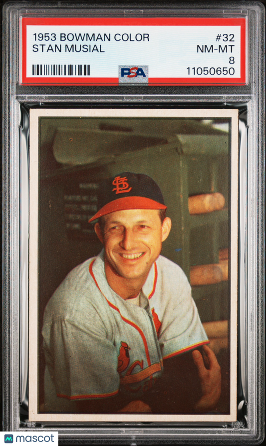 1953 Bowman Color Stan Musial #32 PSA 8