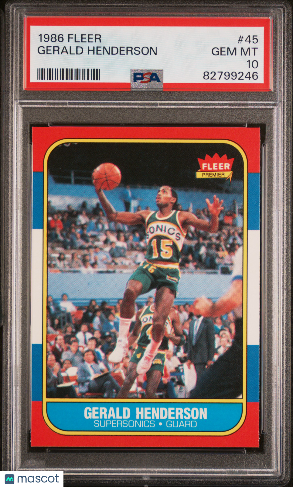 1986 Fleer Gerald Henderson #45 PSA 10