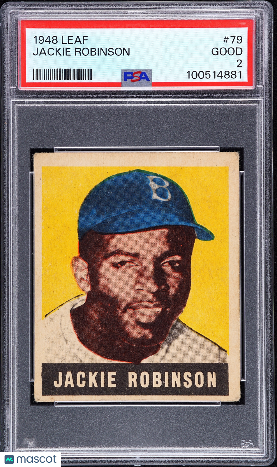 1948 Leaf Jackie Robinson #79 PSA 2