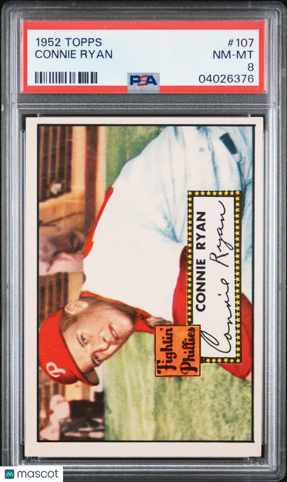 1952 Topps Connie Ryan #107 PSA 8