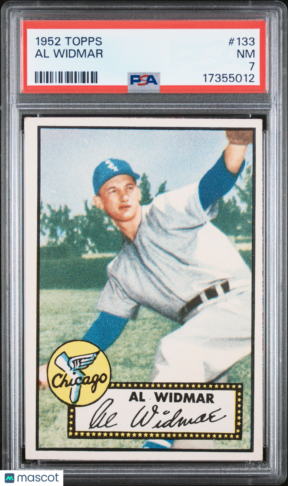 1952 Topps Al Widmar #133 PSA 7