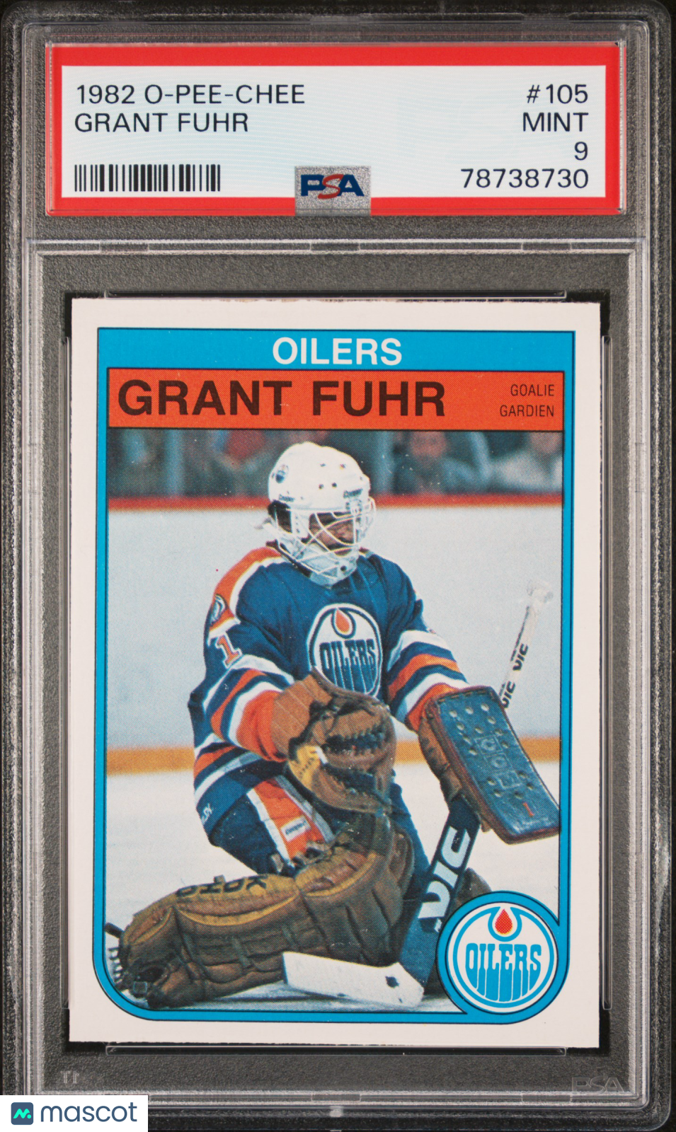 1982 O-Pee-Chee Grant Fuhr #105 PSA 9