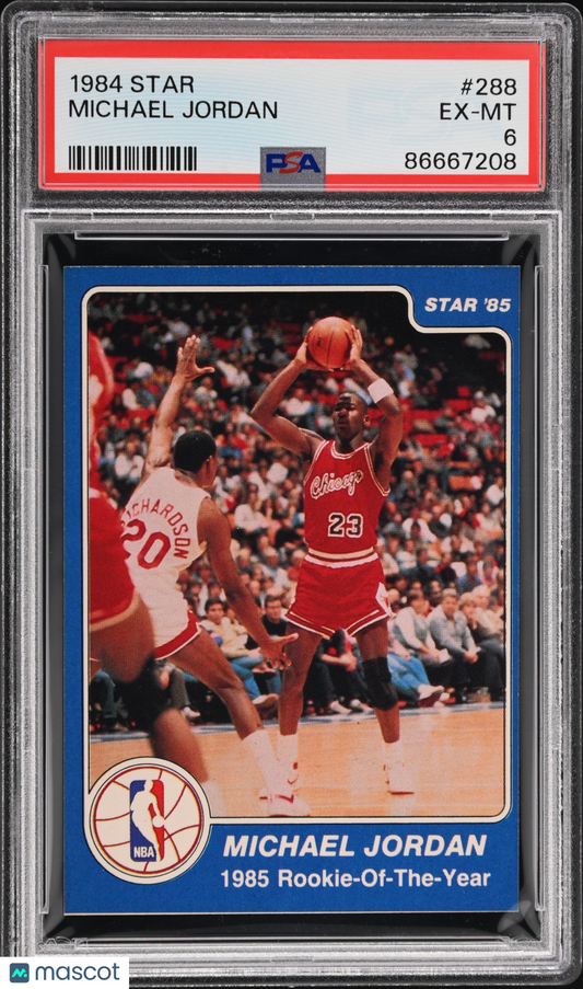 1984 Star Michael Jordan #288 PSA 6