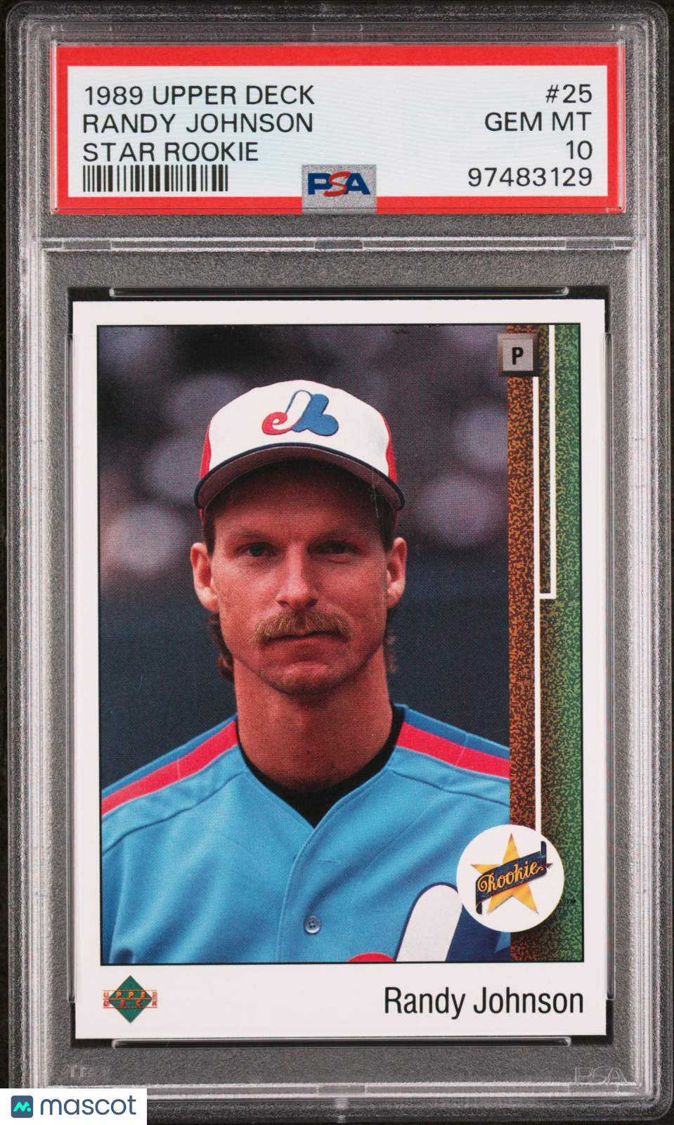 1989 Upper Deck Randy Johnson #25 Star Rookie PSA 10