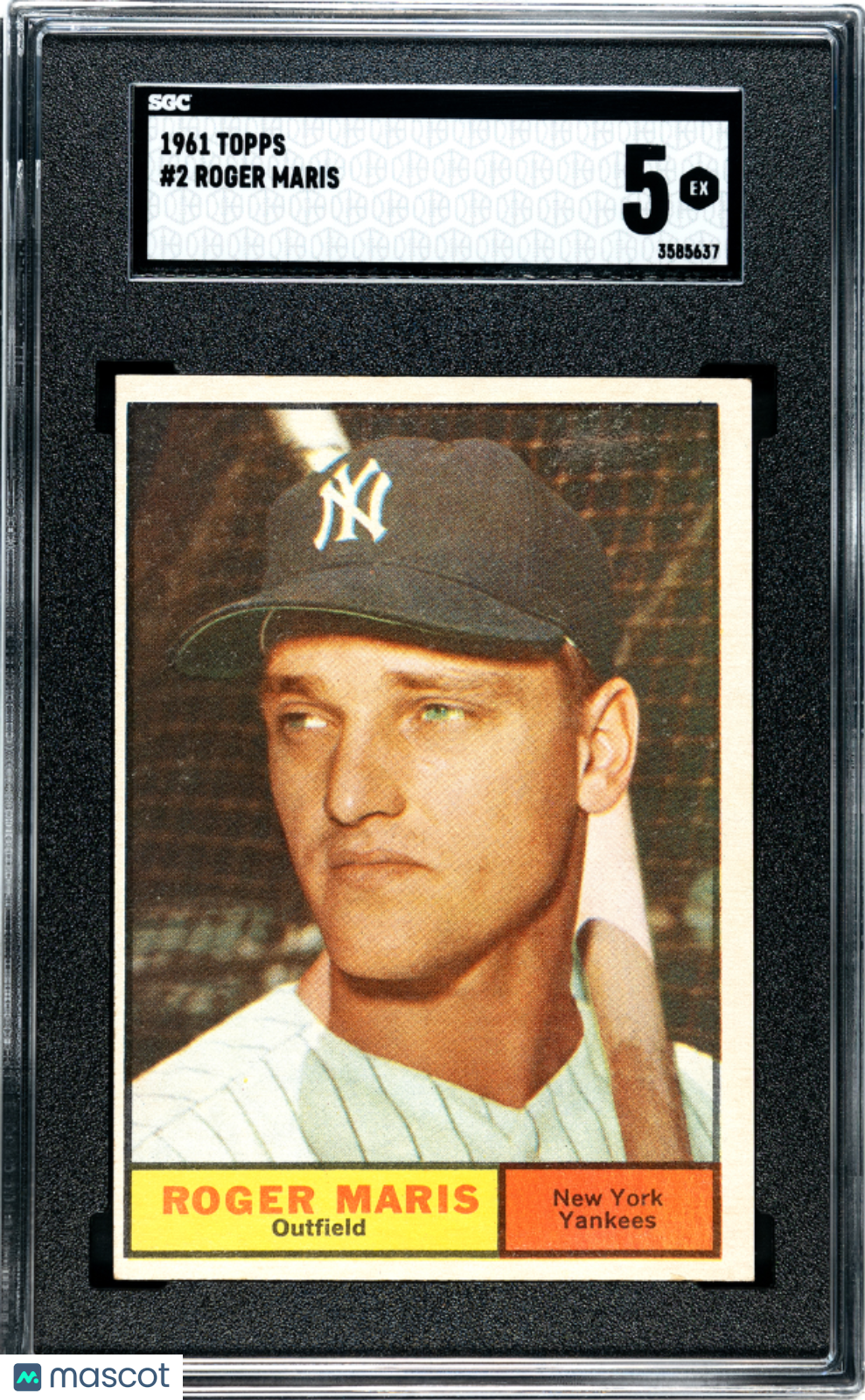 1961 Topps Roger Maris #2 SGC 5