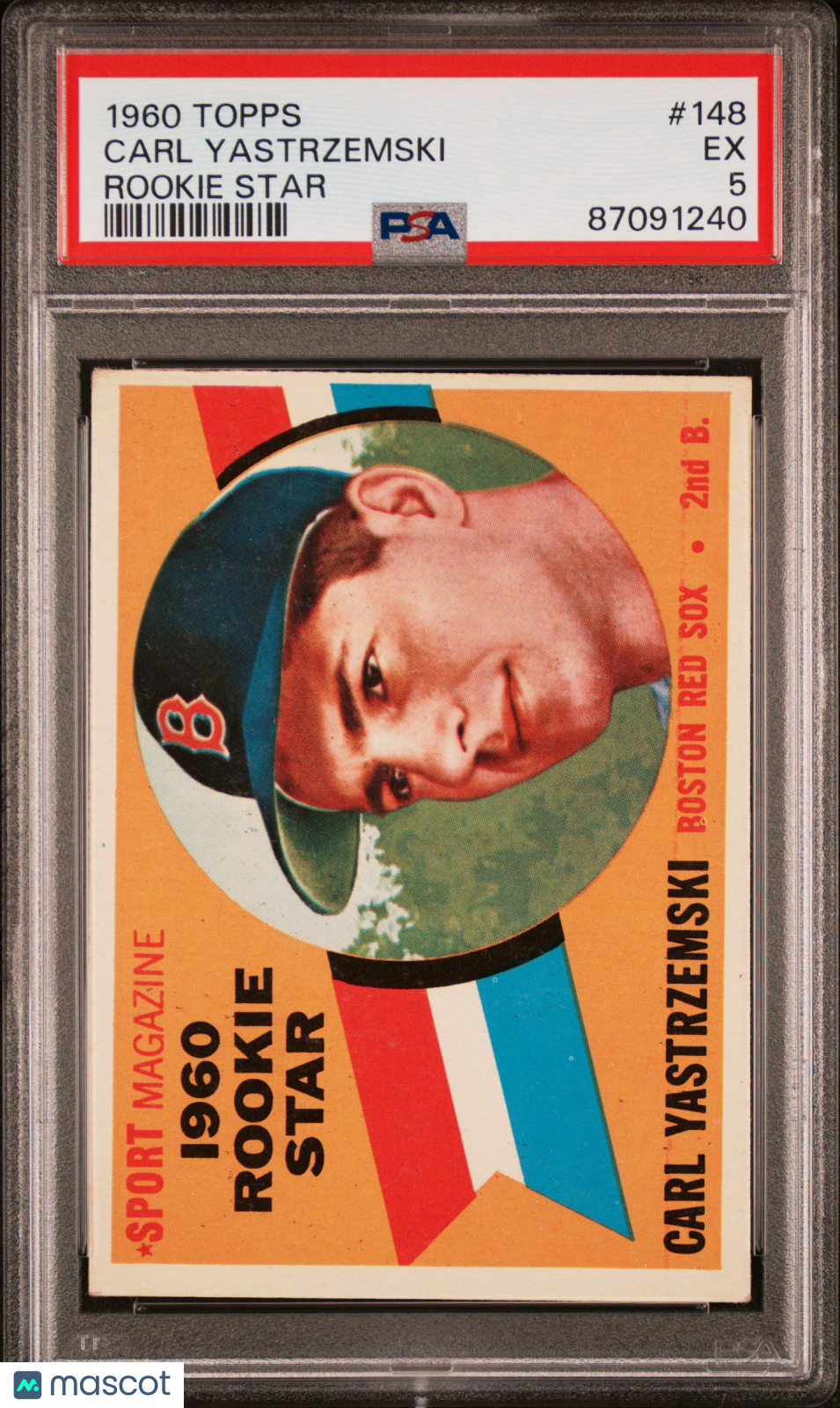 1960 Topps Carl Yastrzemski #148 Rookie Star PSA 5
