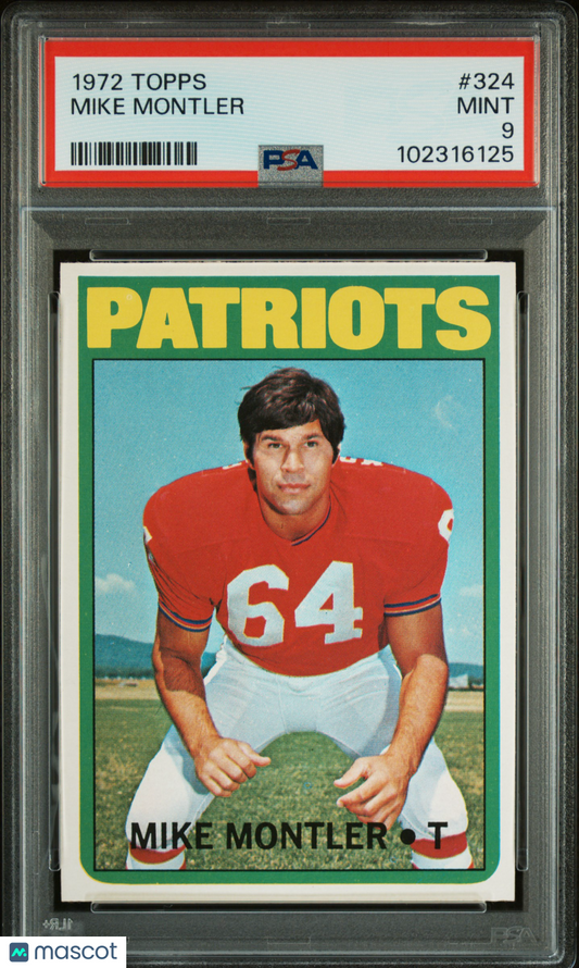 1972 Topps Mike Montler #324 PSA 9