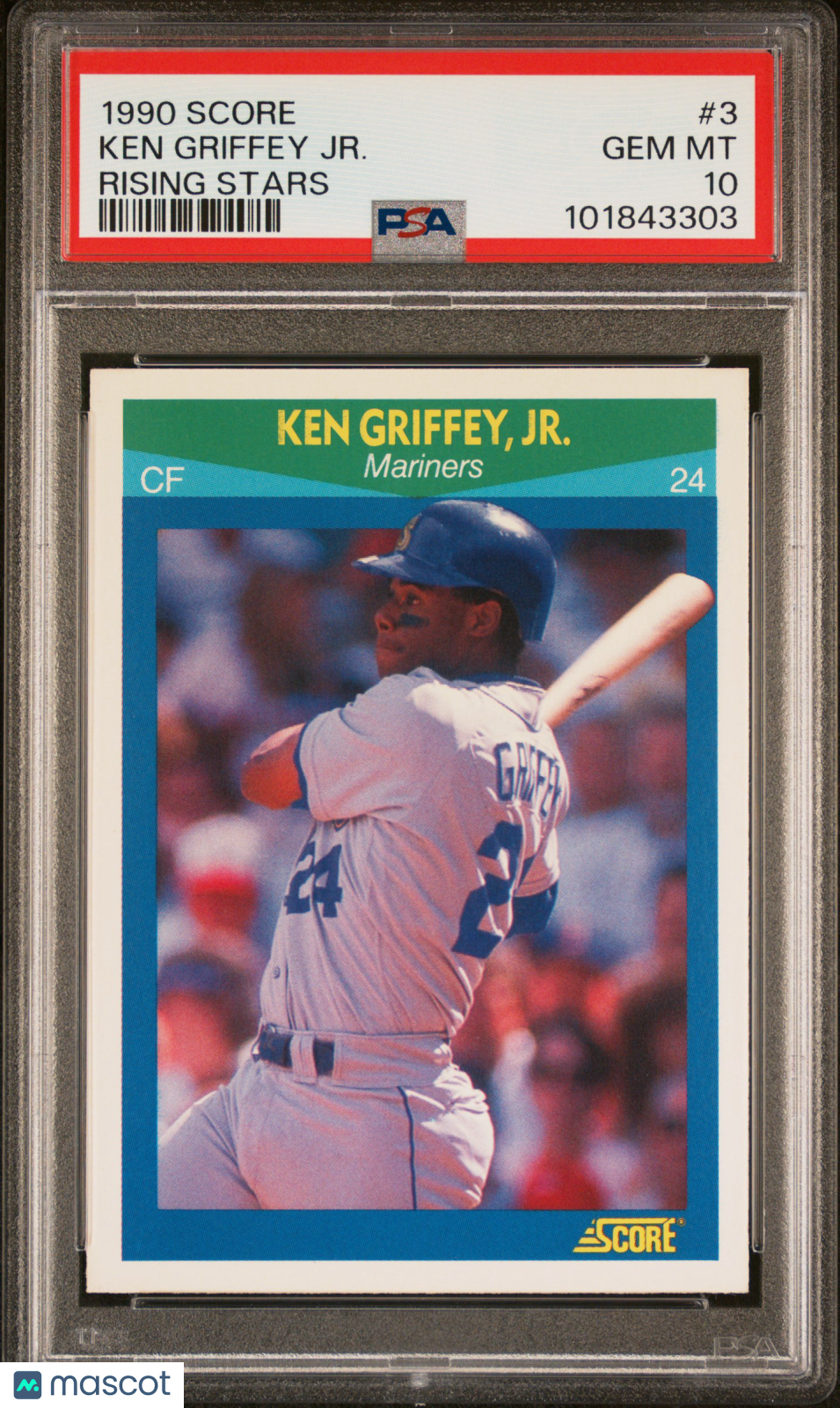 1990 Score Rising Stars Ken Griffey JR. #3 PSA 10