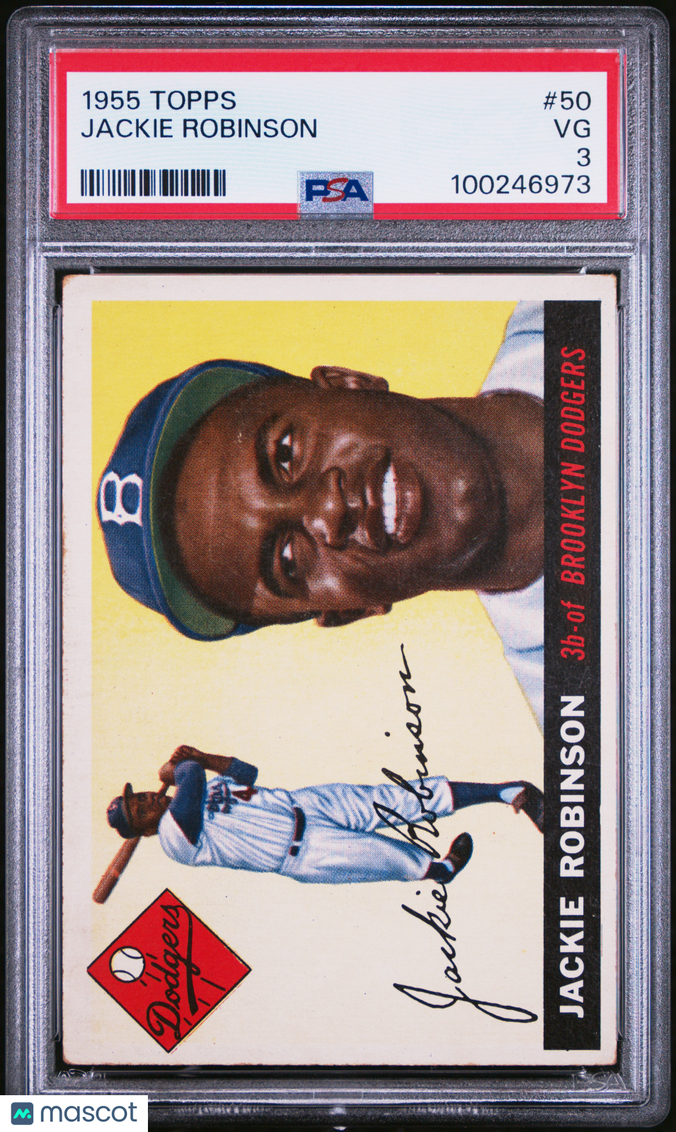 1955 Topps Jackie Robinson #50 PSA 3