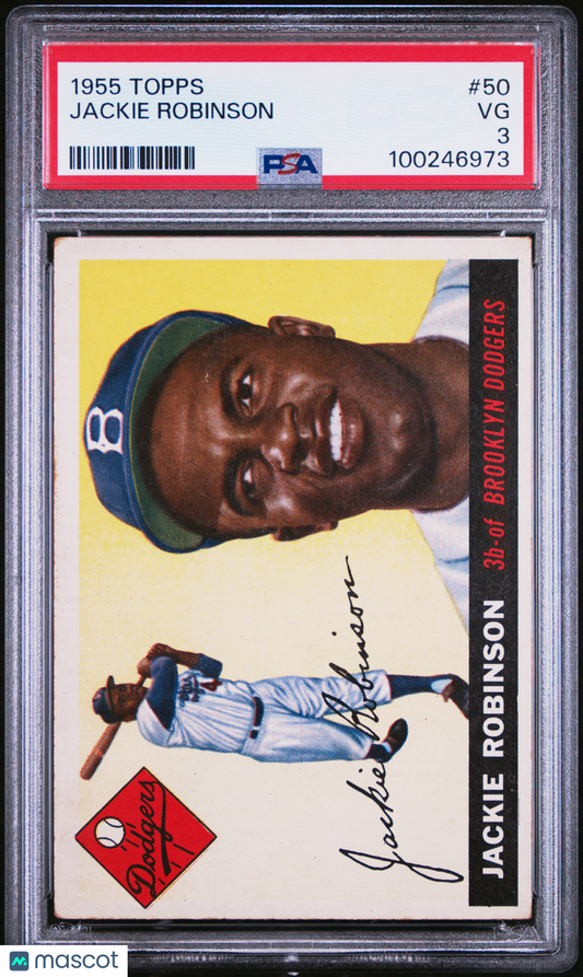 1955 Topps Jackie Robinson #50 PSA 3