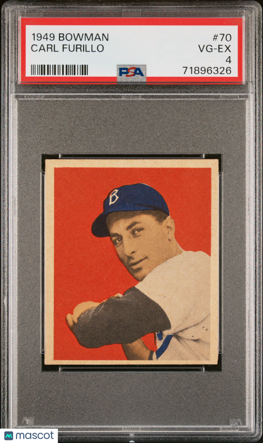 1949 Bowman Carl Furillo #70 PSA 4