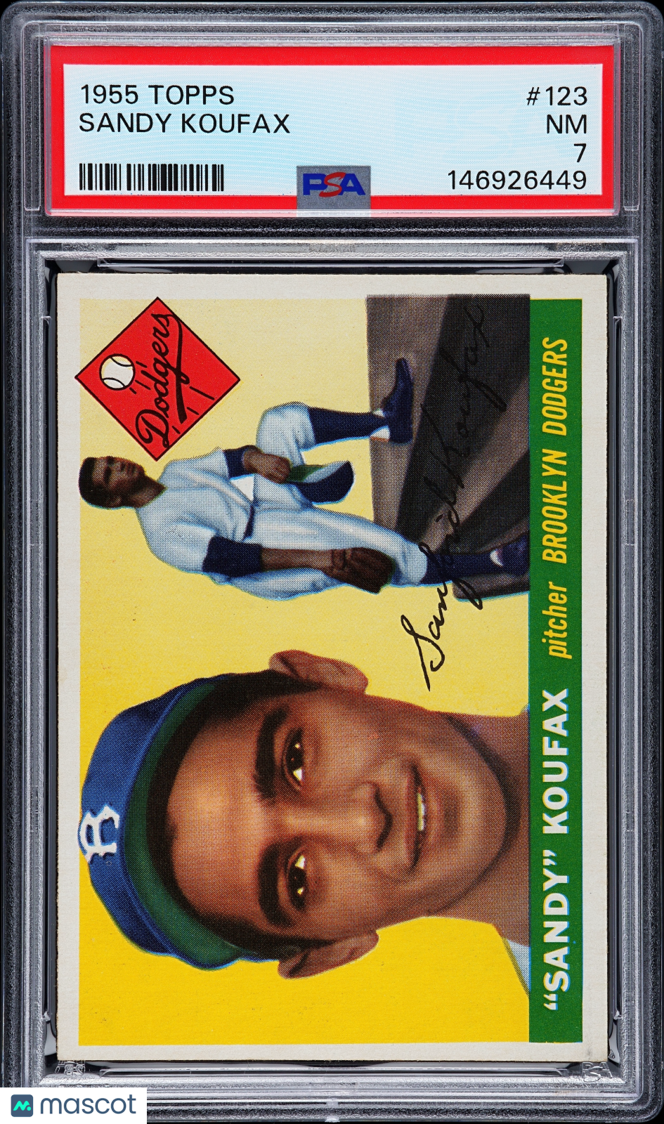 1955 Topps Sandy Koufax #123 PSA 7