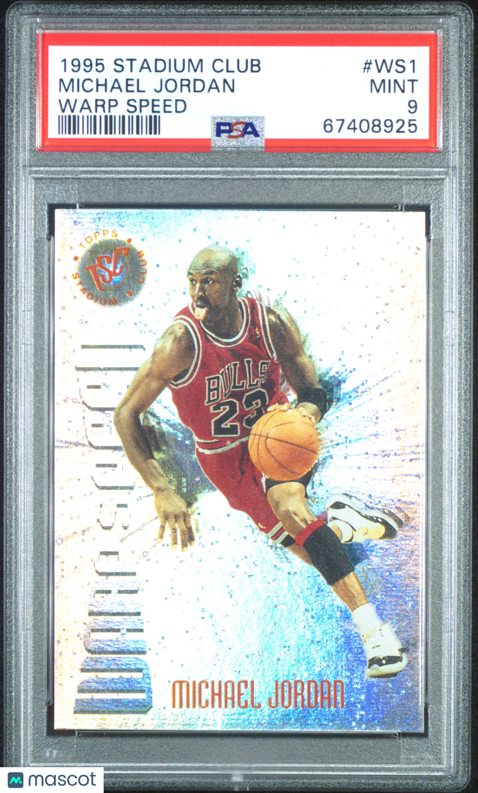 1995 Stadium Club Warp Speed Michael Jordan #WS1 PSA 9