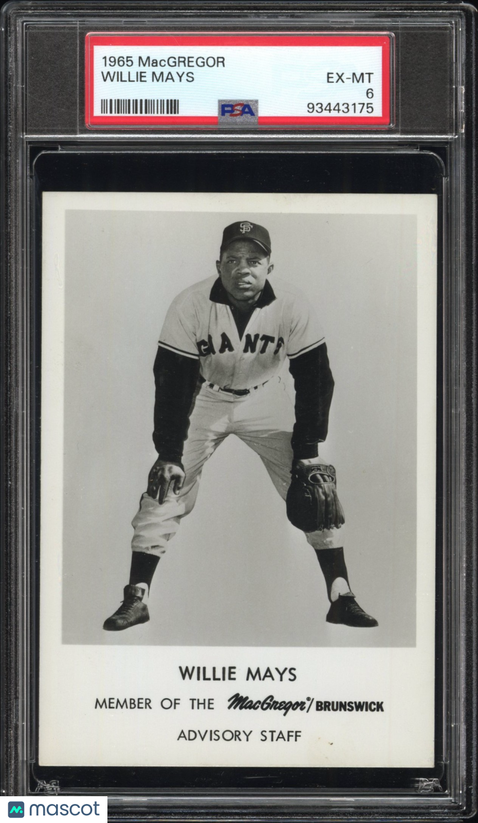 1965 Macgregor Willie Mays PSA 6