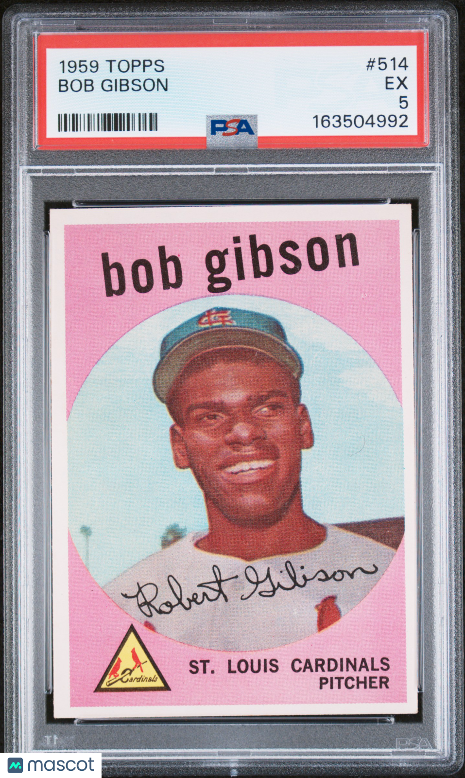 1959 Topps Bob Gibson #514 PSA 5