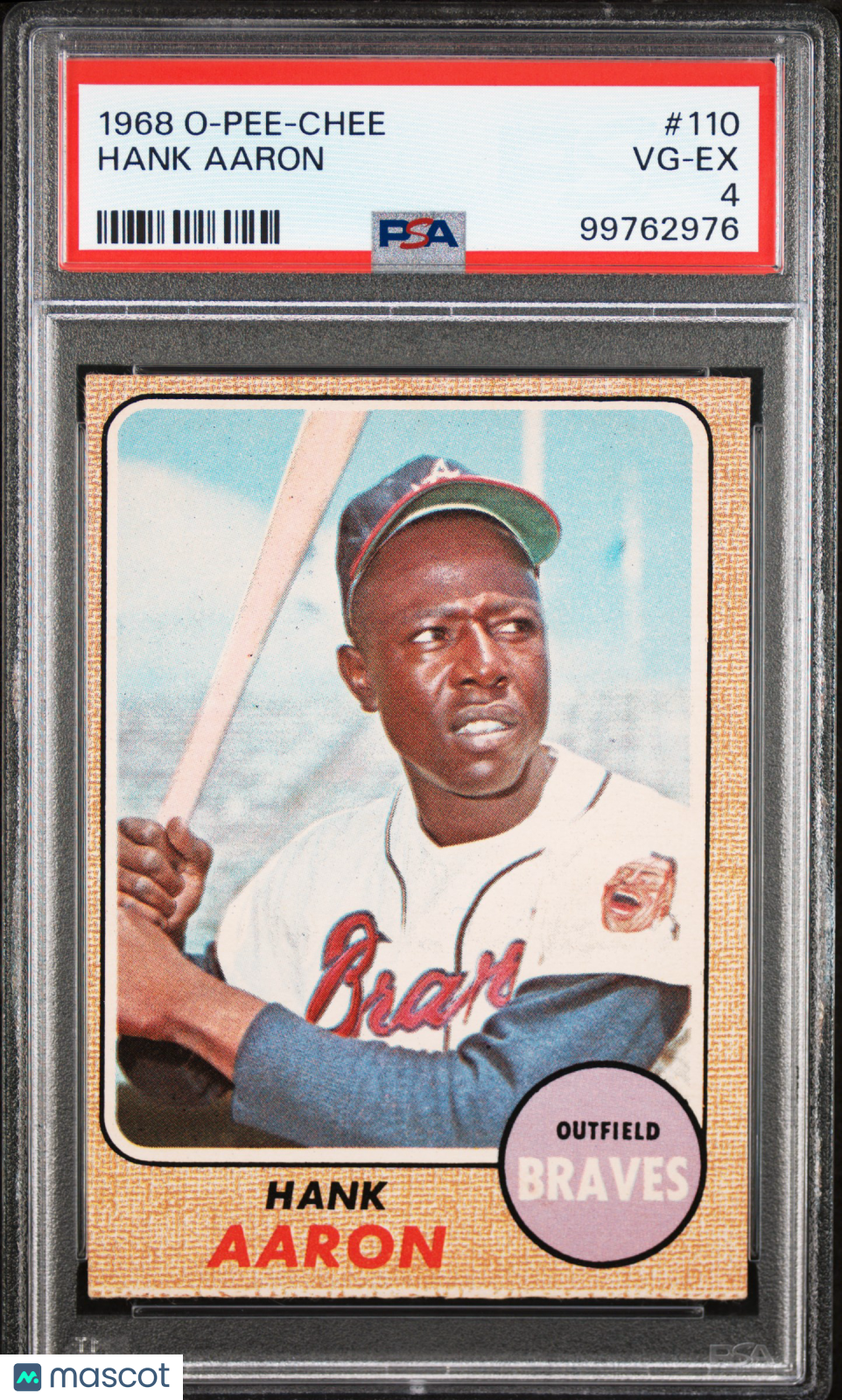 1968 O-Pee-Chee Hank Aaron #110 PSA 4