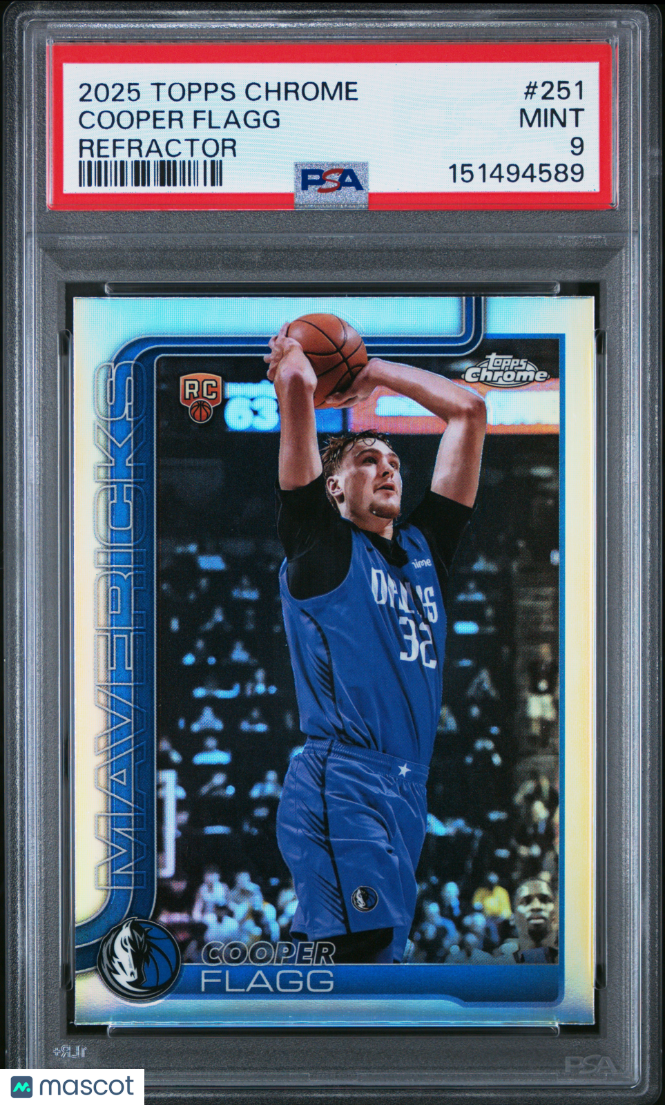 2025 Topps Chrome Cooper Flagg #251 Refractor PSA 9